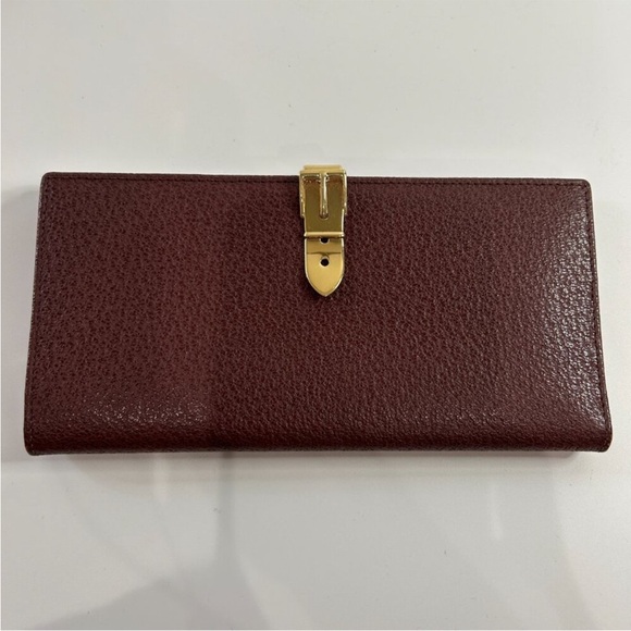 Gucci Brown Leather Bifold Long Wallet - Picture 1 of 16